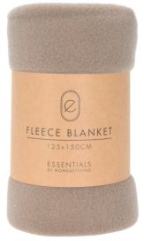 Fleece huopa taupe 125x150cm