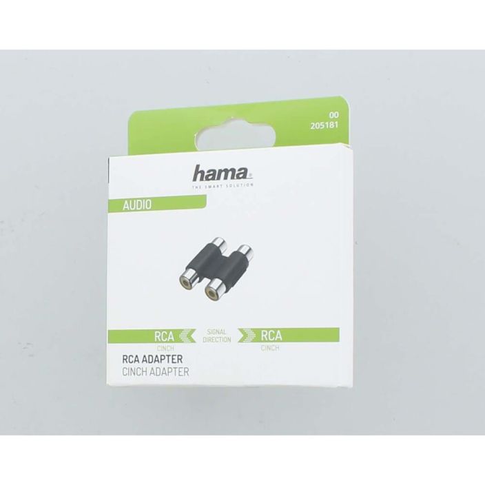 HAMA Audio Adapteri 2xRCA-2xRCA 205181 2xNaaras-2xNaaras 998-3259