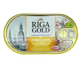 Riga Gold Makrillifilee öljyssä 190g/129g