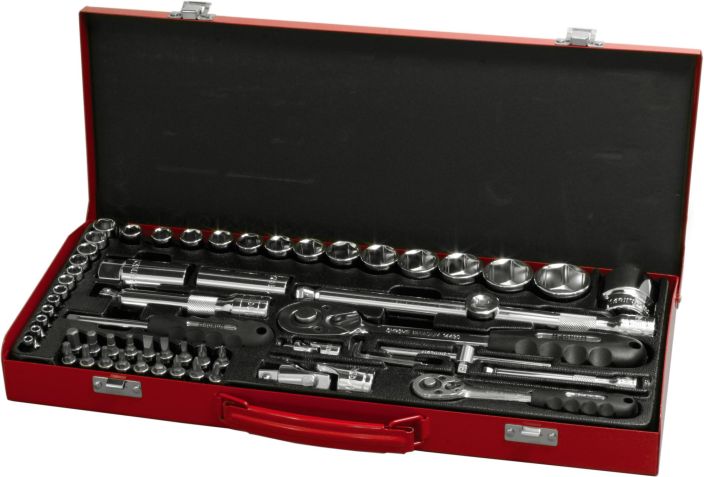 Hylsysarja 1/2&quot;+1/4&quot; 59-osainen 14259 980-1589