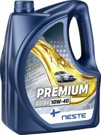 Neste - moottoriöljyt, hydrauliöljyt ja voiteluaineet Neste Premium 10W-40 A3/B4 4L 116145