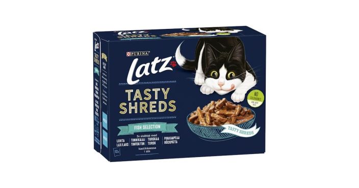 Latz Tasty Shreds Fish 12x80g 12449716 969-1120