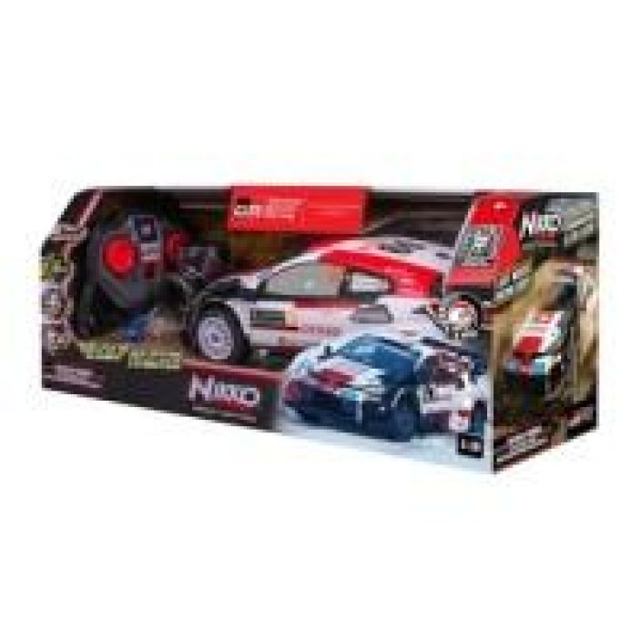 NIKKO Toyota Gazoo Rovanperä RC-ralliauto lisärenkailla 28 cm 10402 tuotekuva 1