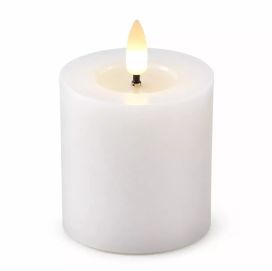 LED vahakynttilä valkoinen elävä liekki 7,5x10cm