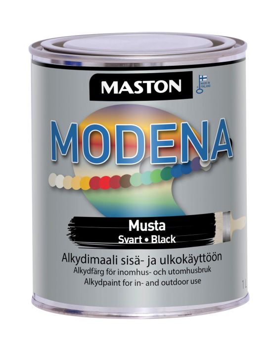 Modena kiilt.musta 1l 604001 908-559