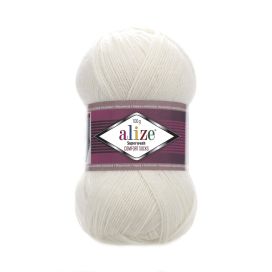 Lankava Alize Superwash sukkalanka 01 Luonnonvalkoinen 100g ASW-0001 POISTUU