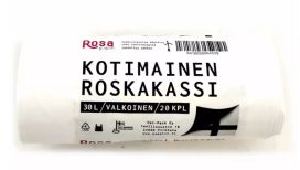 Rosa LD Roskakassi valkoinen 30L 20kpl