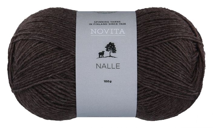 Novita Nalle 064 korvasieni 100g Nalle-lanka on lankaklassikko neuleisiin ja villasukkiin. Puikkosuositus 3.5mm, sukkiin