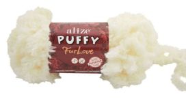 Alize Alize Puffy FurLove 062 vaalea kerma 100g APFU-062