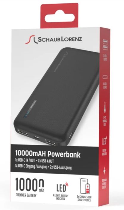 SchaubLorenz powerbank 10000mAh tuotekuva 1