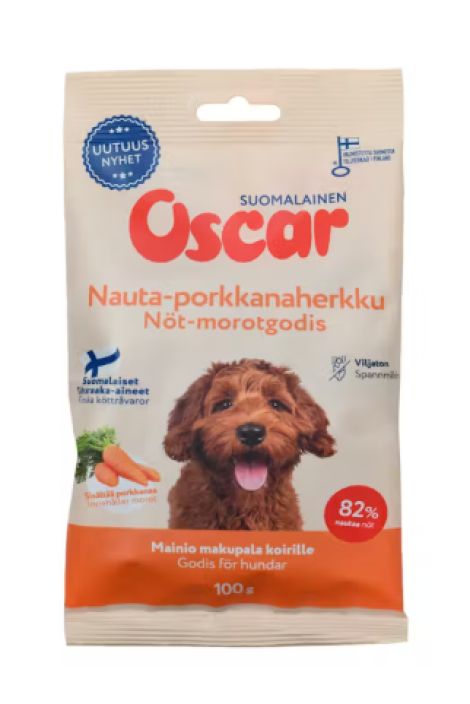 Oscar Nauta-porkkanaherkku 100g 3600 Oscar Nauta-porkkanaherkku 100g 3600