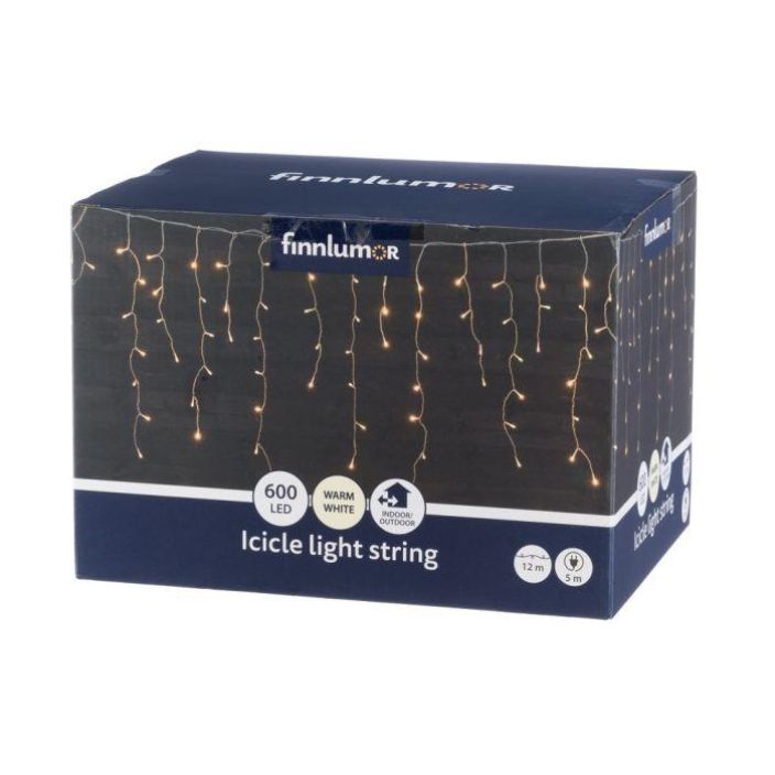 Finnlumor Valoketju Jaapuikko 600LED lammin valk.