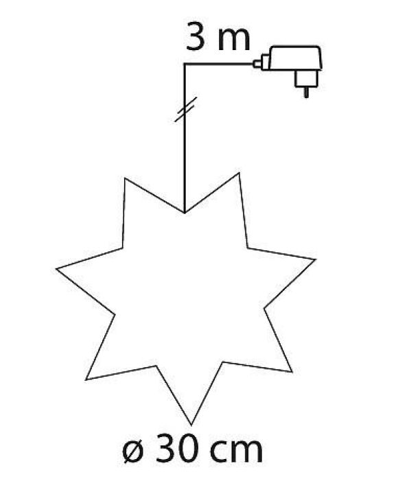 Airam Leena LED-joulutähti valk. 9476092 tuotekuva 2