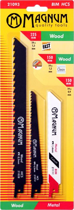 Puukkosahanterasarja 3-os. HCS/BIM 21093 980-1390