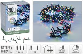 Valoketju "snake" 200LED multicolor