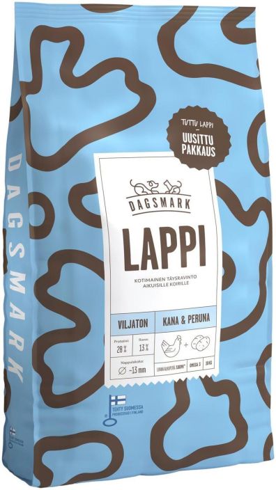 Dagsmark Lappi 10kg Taysravinto aikuisille koirille.