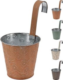 Kukkaruukku koukulla antiikki 13cm