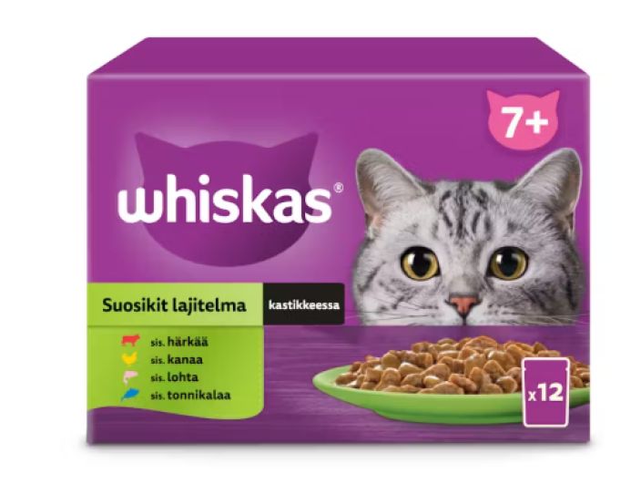 Whiskas 7+ suosikit lajitelma 12x85g 448932 905-2192 Whiskas 7+ suosikit lajitelma 12x85g 448932 905-2192