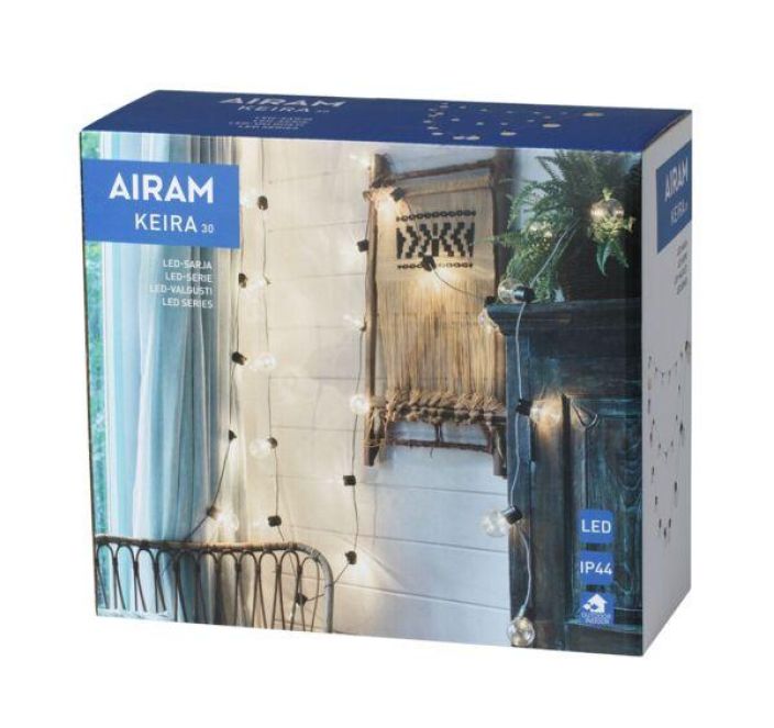 Airam Keira lamppusarja 30 5,8m kirkas IP44 Airam Keira lamppusarja 30 5,8m kirkas IP44