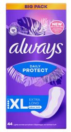 Always pikkuhousunsuoja Daily protect Extra Long 44kpl