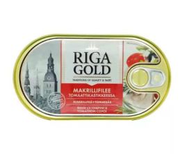 Riga Gold Makrillifilee tomaattikastikkeessa 190g/114g