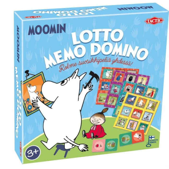 Muumi 3-in-1 lotto, domino, memo 59152 926-1701