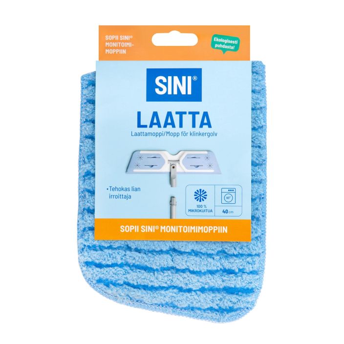 Sini mikrokuitu laattamoppi 40cm 3459 922-835