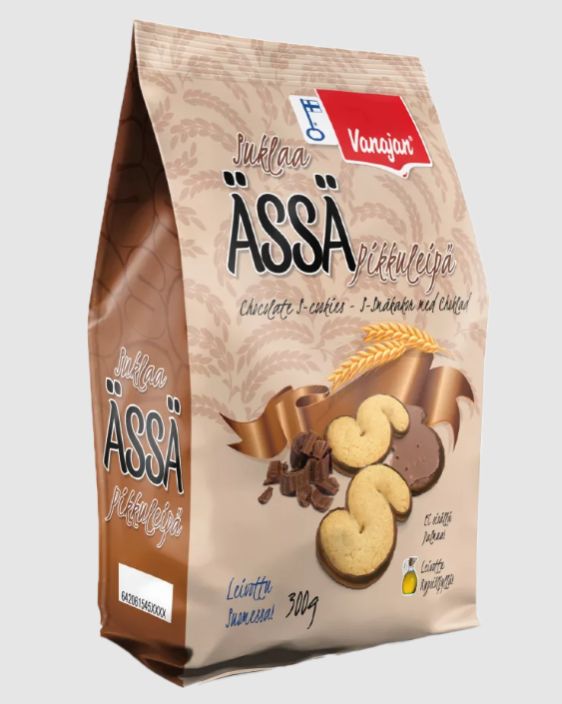 Vanajan Suklaa Assa 300g Pikkuleipa, jossa suklaa kruunaa kaiken! Suklaapohja tekee siita taydellisen