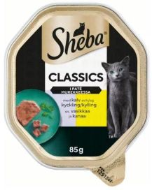 Sheba Classics Vasikka ja kana murekkeessa 85g