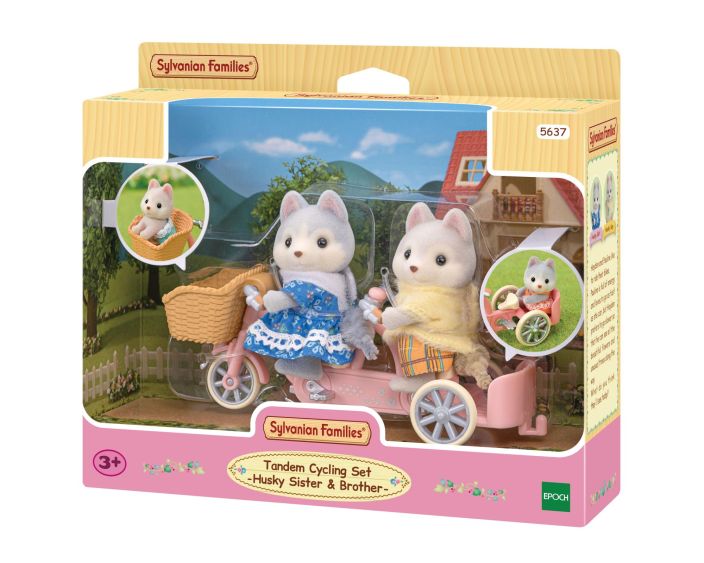 Sf Husky tandempyoraily -leikkisetti 05637 POISTUU Sylvanian families