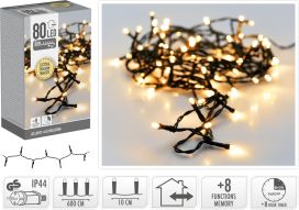 Valoketju 80LED extra warm white