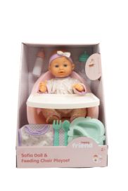 Happy Friend Sofia nukke 35cm syöttötuolissa